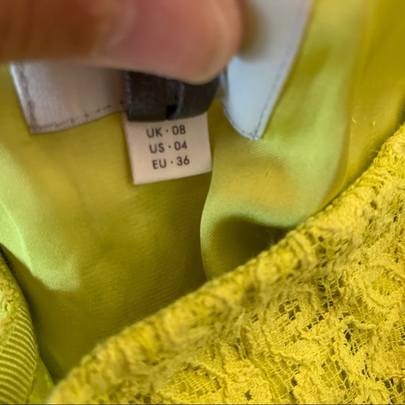 HD in Paris Anthro Bright Neon Yellow Green Skirt - Picture 4 of 9